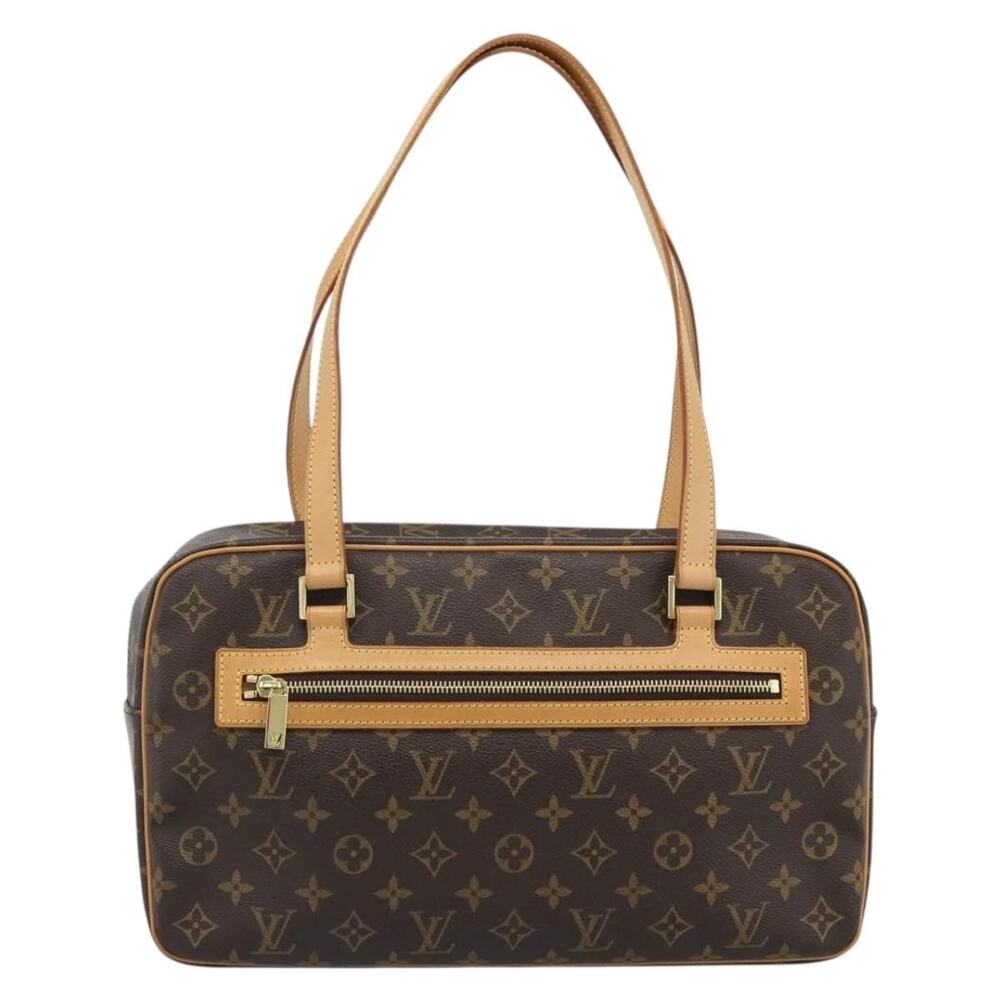 Louis Vuitton Monogram Cite GM Handbag Brown